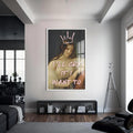 Cry If I Want Cam Tablo – Beyaz Çerçeveli Cam Tablo