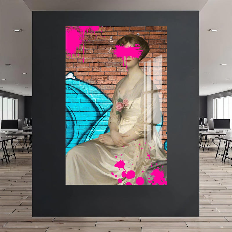 Pink Graffiti Cam Tablo – Cam Tablo