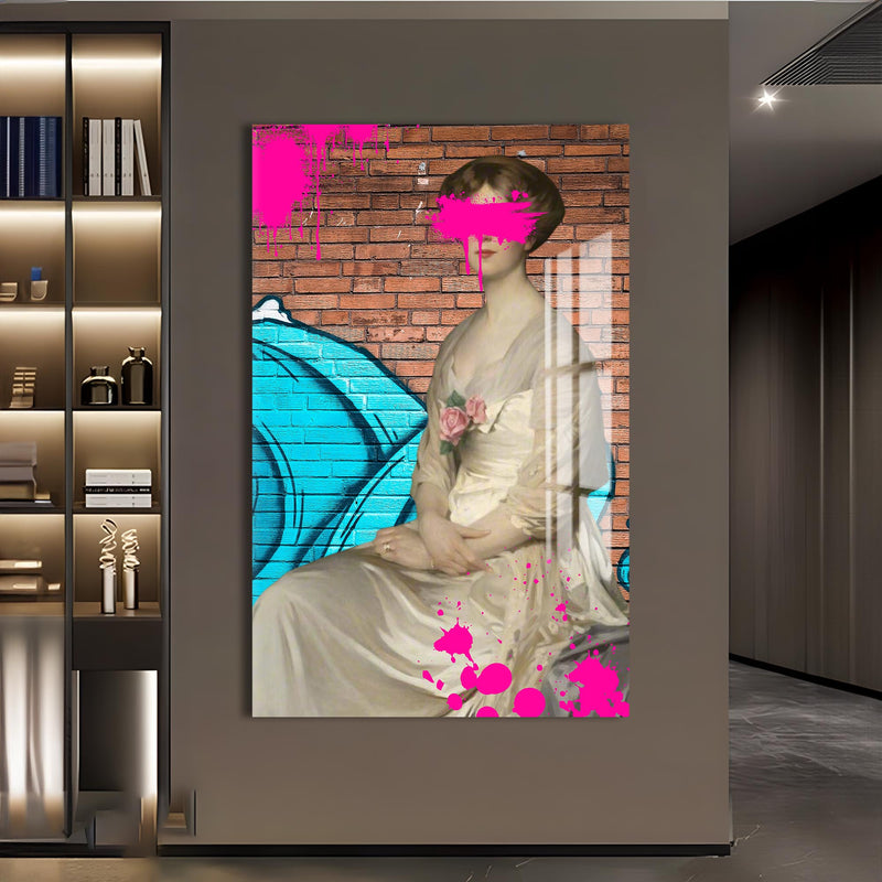 Pink Graffiti Cam Tablo – Cam Tablo