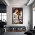 No Music No Life Cam Tablo – Ceviz Çerçeveli Cam Tablo