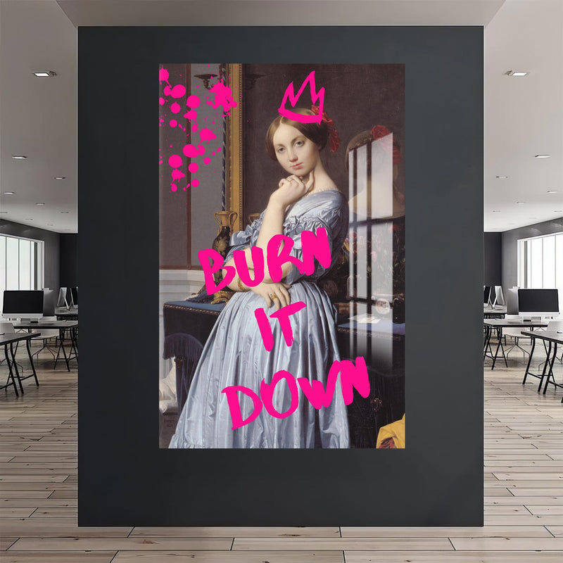 Burn It Down Cam tablo – Cam Tablo