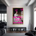 You Should See Me In A Crown Cam tablo – Altın Çerçeveli Cam Tablo