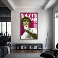 David Baby Cam tablo – Ceviz Çerçeveli Cam Tablo