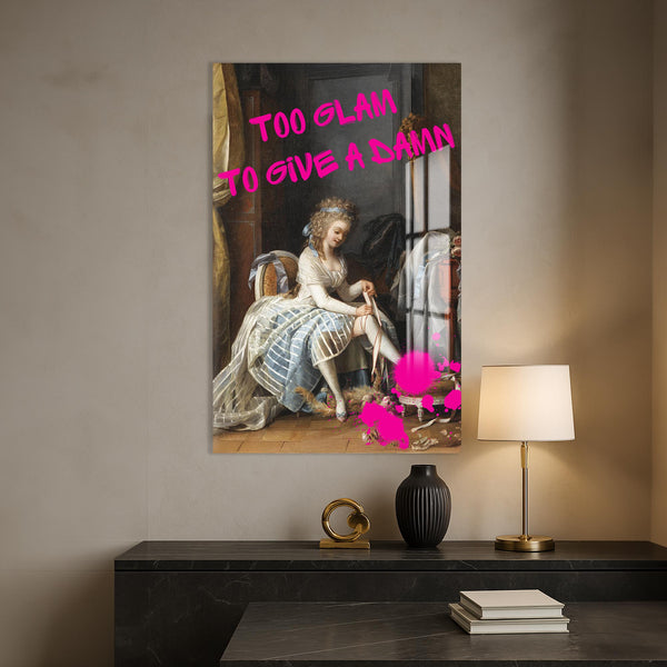 Too Glam To Give A Damn Cam tablo