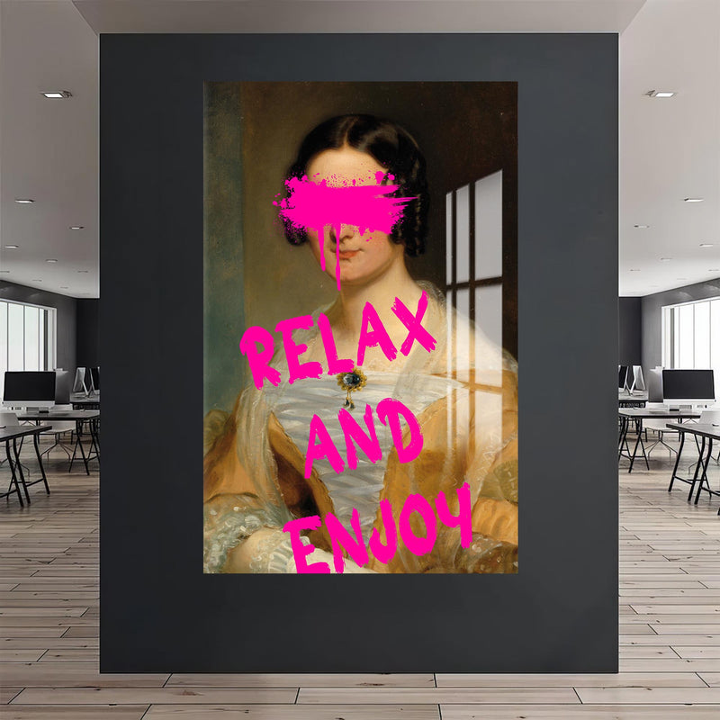 Relax and Enjoy Cam tablo – Cam Tablo