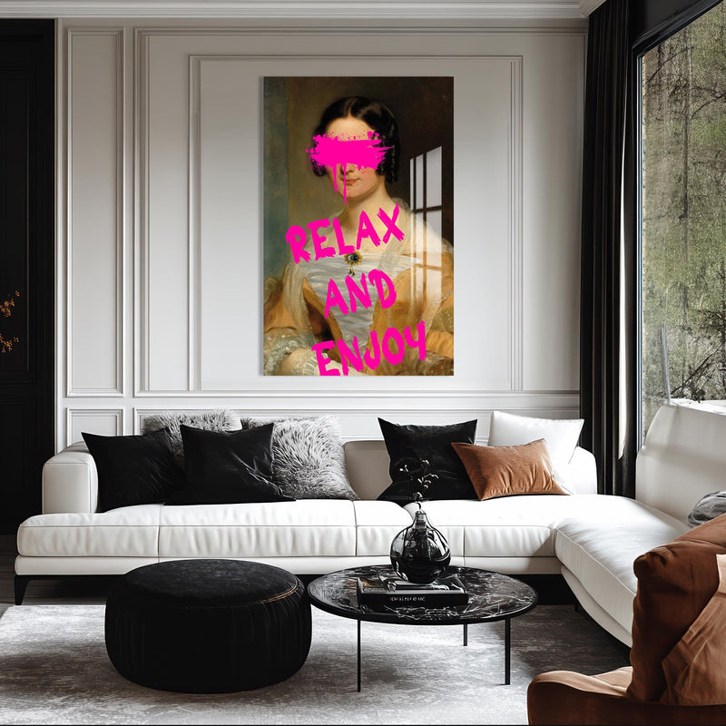 Relax and Enjoy Cam tablo – Cam Tablo