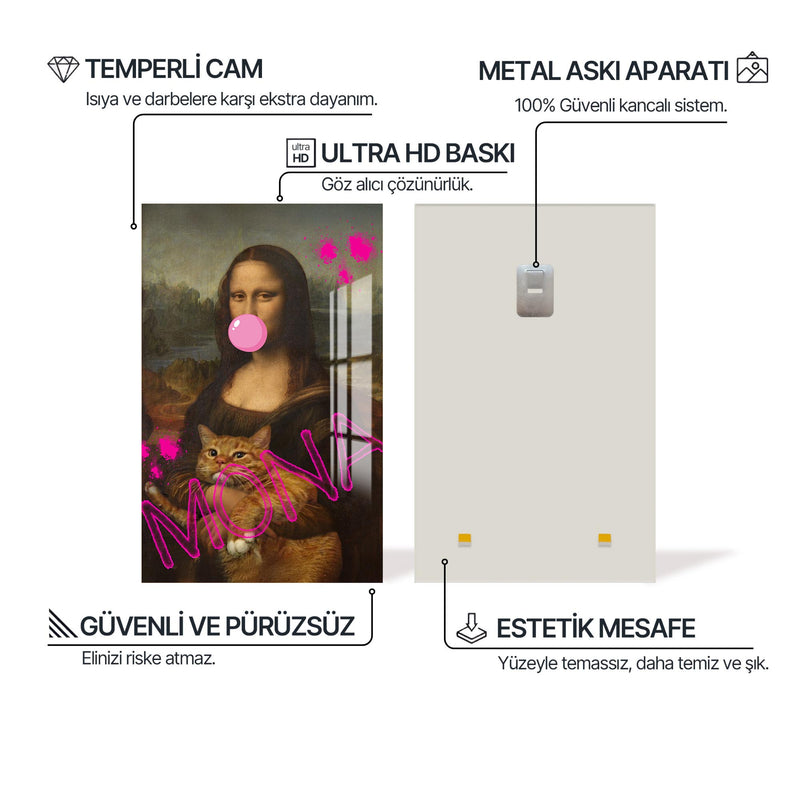 Mona Lisa’ya Cam tablo – Cam Tablo