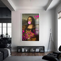 Mona Lisa’ya Cam tablo – Beyaz Çerçeveli Cam Tablo