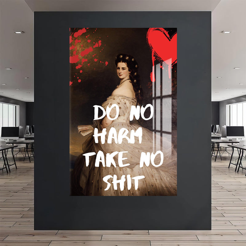 No Harm No Shit Cam Tablo – Cam Tablo