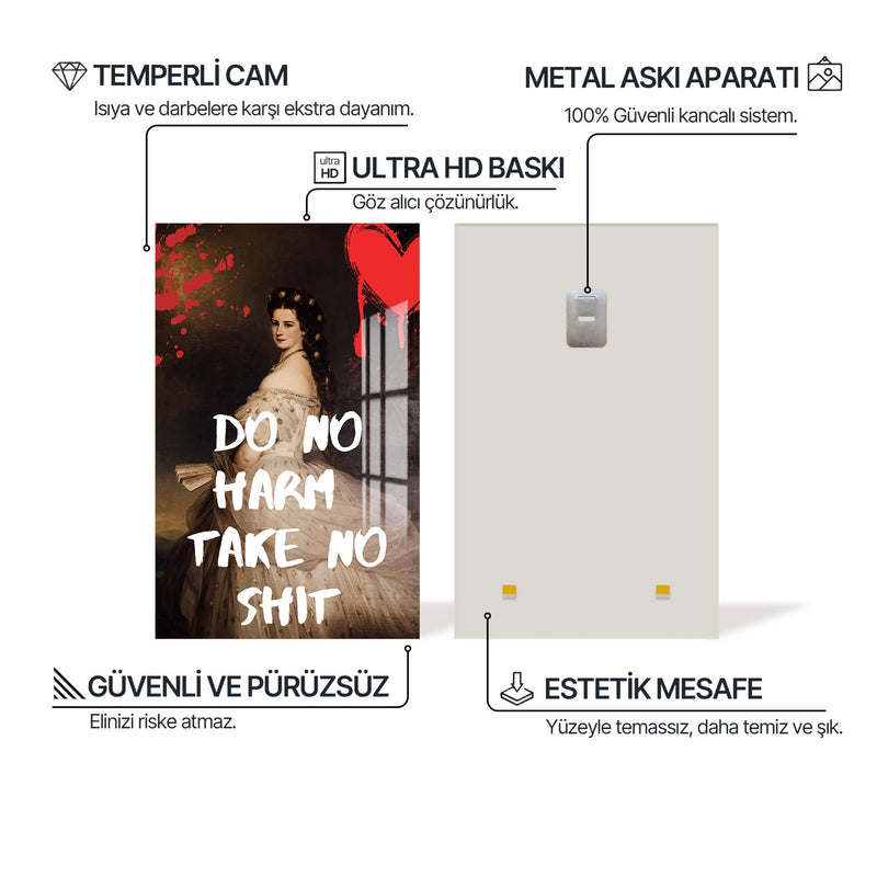 No Harm No Shit Cam Tablo – Cam Tablo