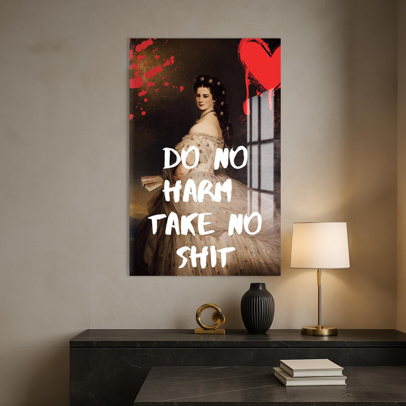 No Harm No Shit Cam Tablo – Cam Tablo