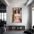 Don’t Rush Me Cam tablo – Beyaz Çerçeveli Cam Tablo