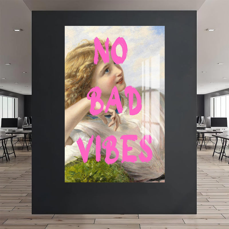 No Bad Vibes Cam tablo – Cam Tablo