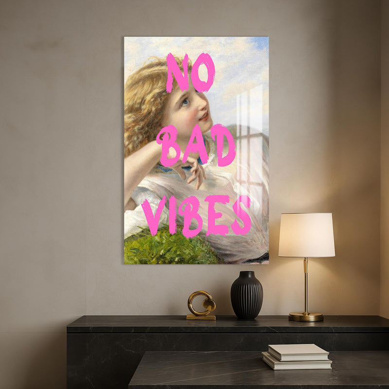 No Bad Vibes Cam tablo – Cam Tablo