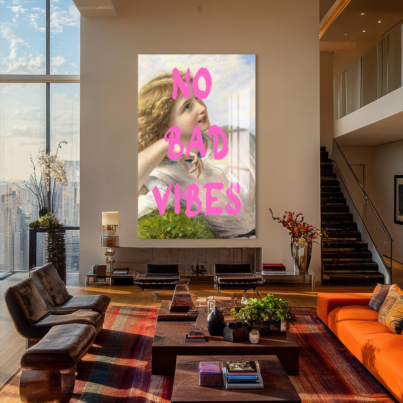 No Bad Vibes Cam tablo – Cam Tablo