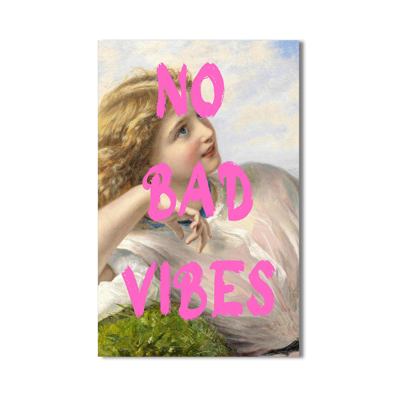 No Bad Vibes Cam tablo – Cam Tablo