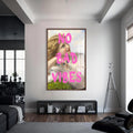 No Bad Vibes Cam tablo – Ceviz Çerçeveli Cam Tablo
