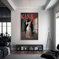 Kiss Me Cam tablo – Ceviz Çerçeveli Cam Tablo