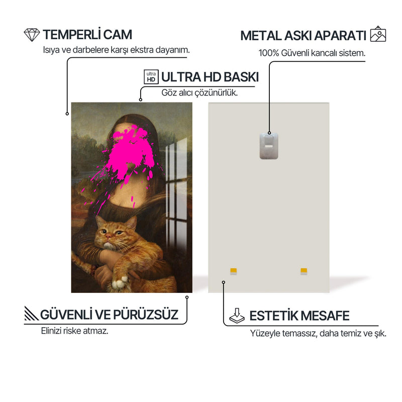 ink Splash Mona Cam tablo – Cam Tablo