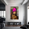 ink Splash Mona Cam tablo – Beyaz Çerçeveli Cam Tablo