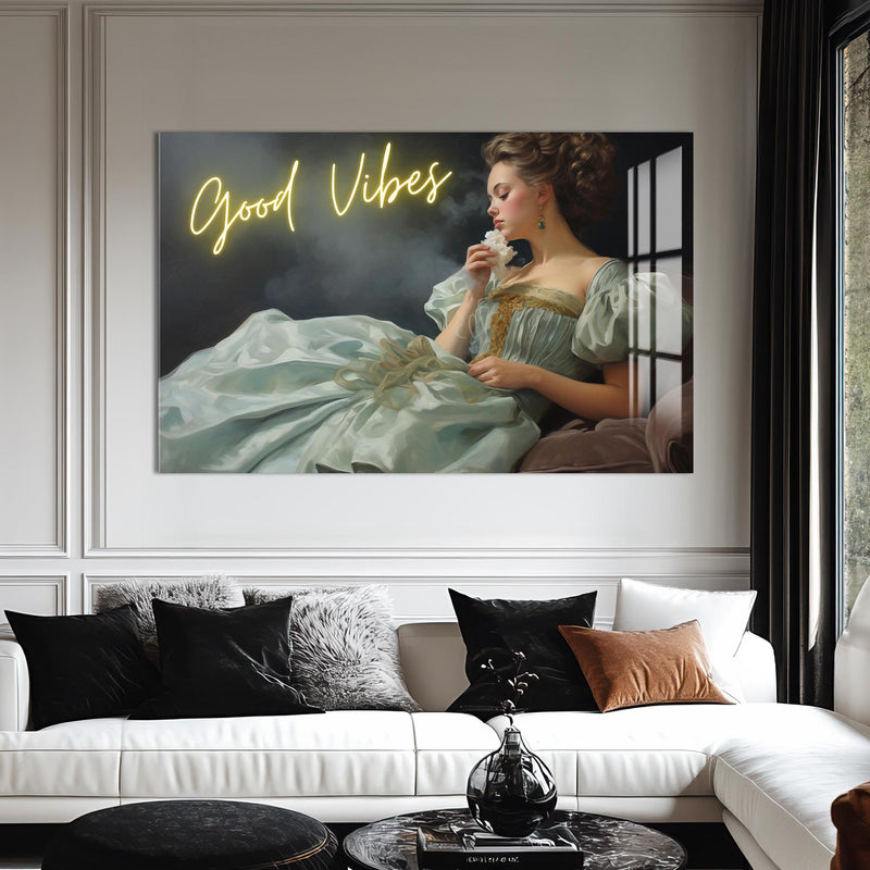 Good Vibes Cam tablo – Cam Tablo