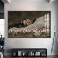 I am full of love Cam tablo – Ceviz Çerçeveli Cam Tablo