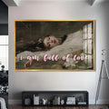 I am full of love Cam tablo – Altın Çerçeveli Cam Tablo