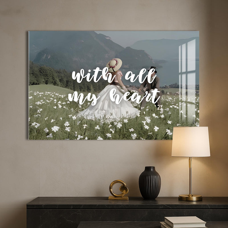 With All My Heart Cam tablo – Cam Tablo