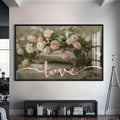 Love Cam tablo – Siyah Çerçeveli Cam Tablo