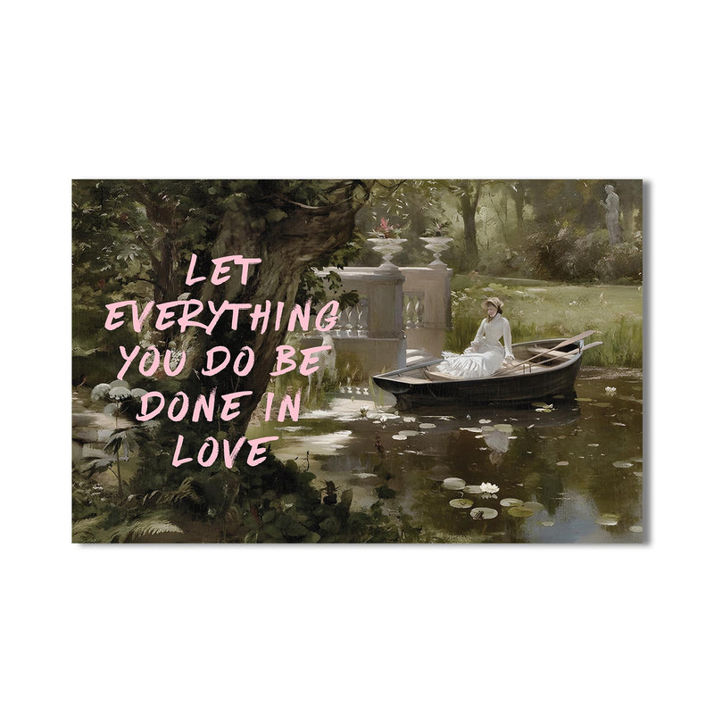 Let everything you do be done in love Cam tablo – Cam Tablo
