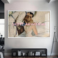 Sweet Awakening Cam tablo – Beyaz Çerçeveli Cam Tablo