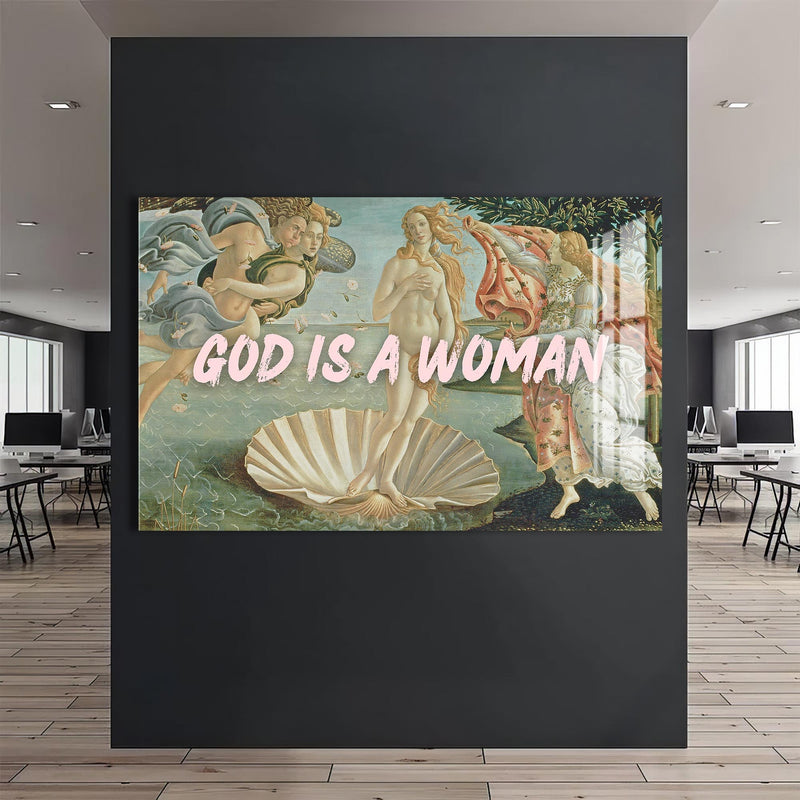 GOD IS A WOMAN Cam tablo – Cam Tablo