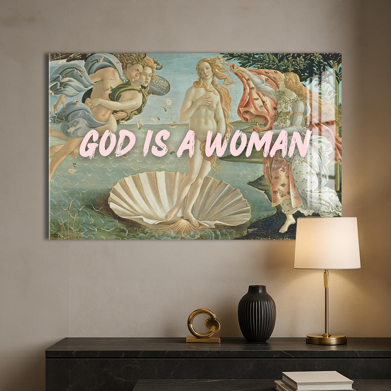 GOD IS A WOMAN Cam tablo – Cam Tablo