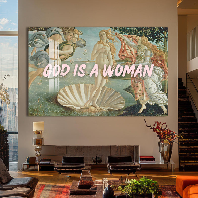 GOD IS A WOMAN Cam tablo – Cam Tablo