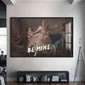 Be Mine Cam tablo – Siyah Çerçeveli Cam Tablo