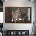 Be Mine Cam tablo – Altın Çerçeveli Cam Tablo