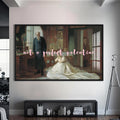 Be Mine Cam tablo – Siyah Çerçeveli Cam Tablo