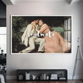 Soulmate Cam tablo – Beyaz Çerçeveli Cam Tablo