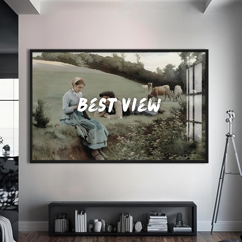 Best View Cam tablo – Siyah Çerçeveli Cam Tablo
