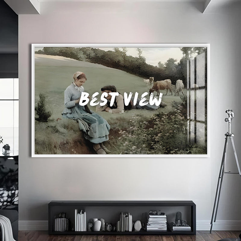 Best View Cam tablo – Beyaz Çerçeveli Cam Tablo