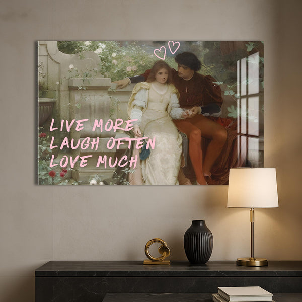Live More, Laugh Often, Love Much Cam tablo