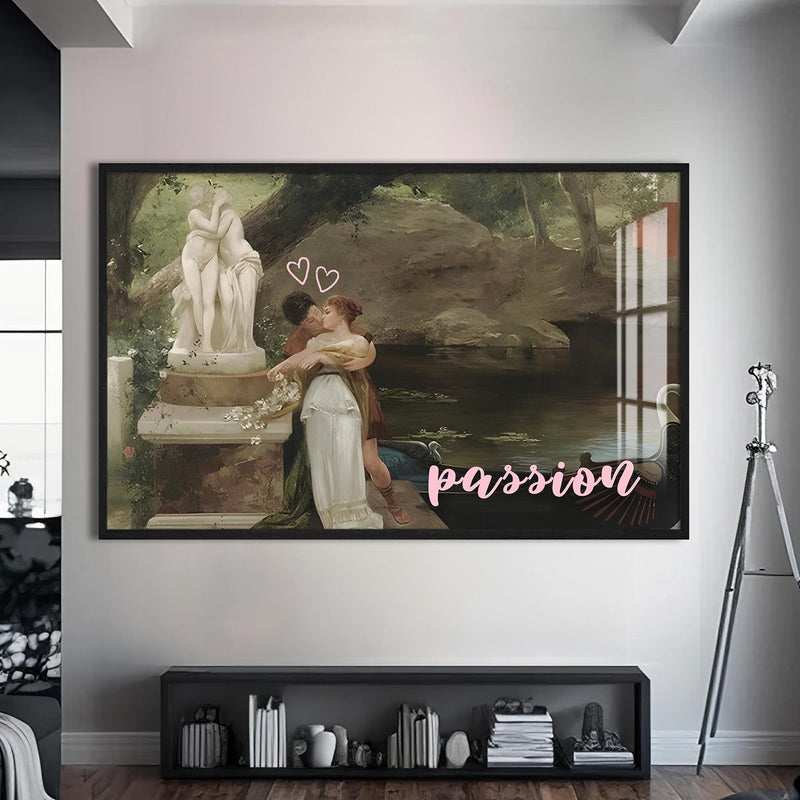 Passion Cam tablo – Siyah Çerçeveli Cam Tablo