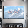 No WiFi Cam tablo – Siyah Çerçeveli Cam Tablo
