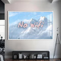 No WiFi Cam tablo – Beyaz Çerçeveli Cam Tablo