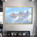 No WiFi Cam tablo – Altın Çerçeveli Cam Tablo