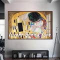 Lovers Gonna Love Cam tablo – Ceviz Çerçeveli Cam Tablo