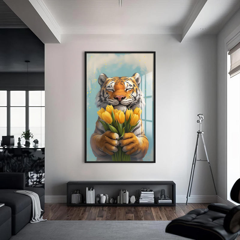 Gentle Beast Cam tablo – Siyah Çerçeveli Cam Tablo