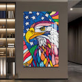 Rengarenk Kartal Cam Tablo – Cam Tablo