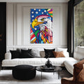 Rengarenk Kartal Cam Tablo – Cam Tablo