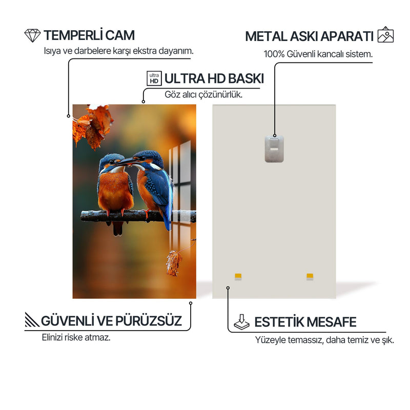 Yalıçapkını Cam Tablo – Cam Tablo